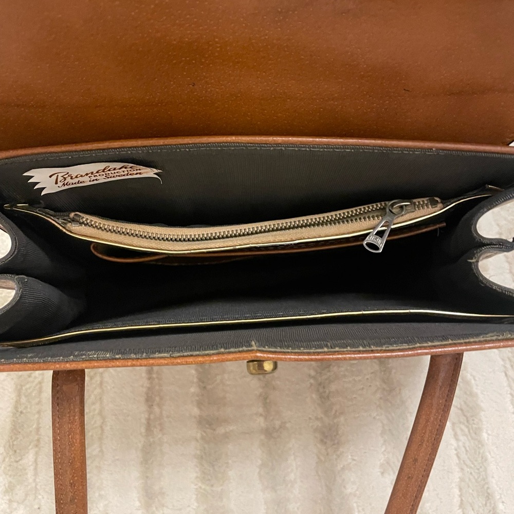 Vintage Swedish leather bag (Brandahl) - Picture 4 of 5
